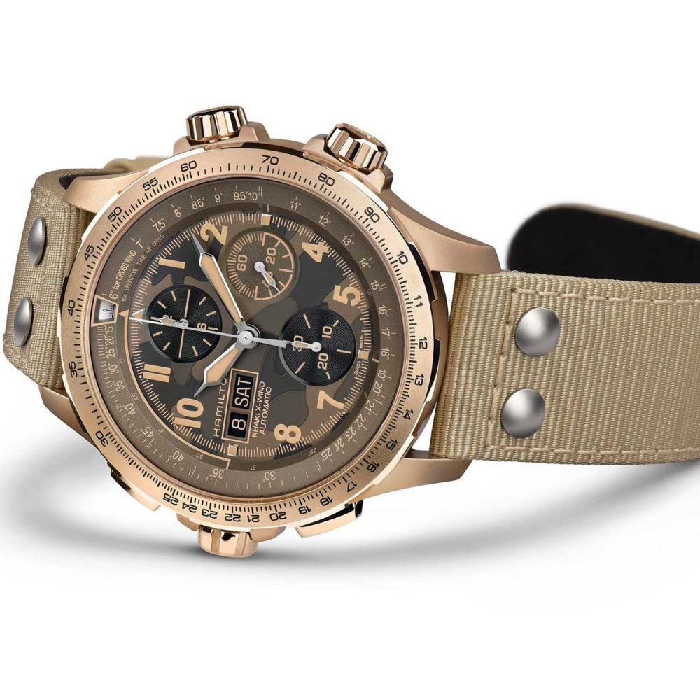 detail Hamilton Khaki Aviation X-Wind Auto Chrono H77916920