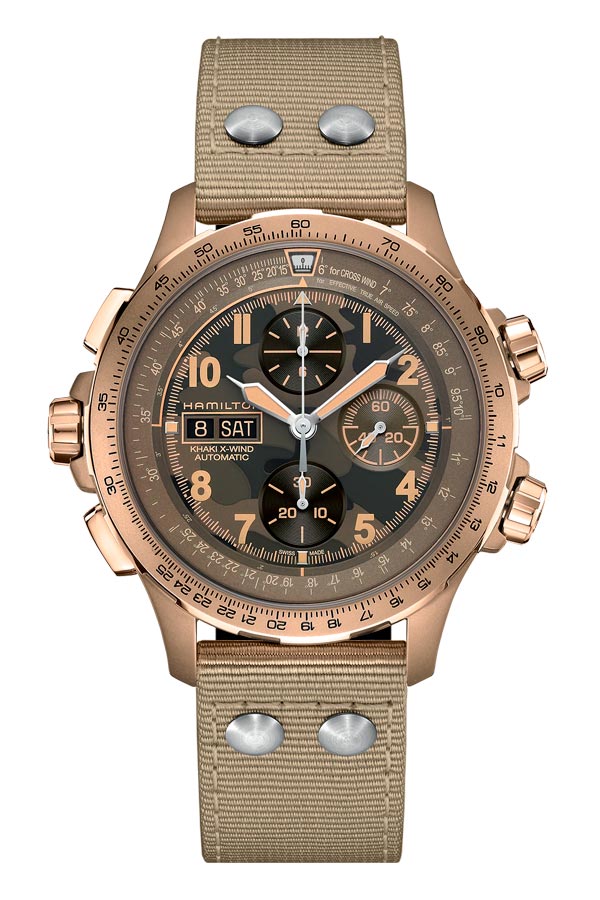 detail Hamilton Khaki Aviation X-Wind Auto Chrono H77916920