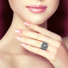 náhled Zlatý Prsten Crivelli s Černými a Bílými Diamanty