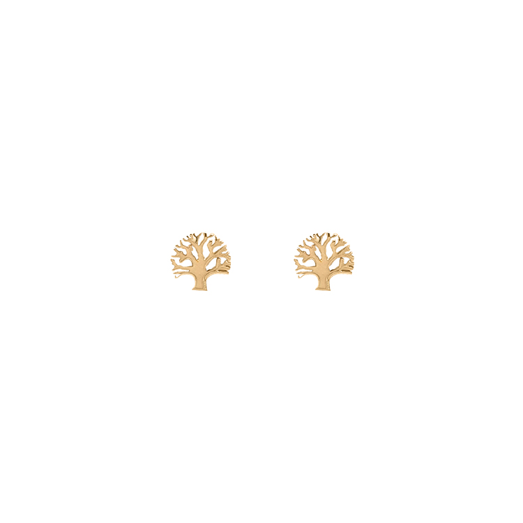 detail Zlaté Náušnice Strom Života