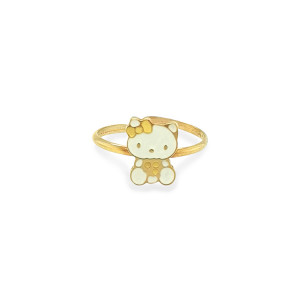 Zlatý Dětský Prsten Hello Kitty