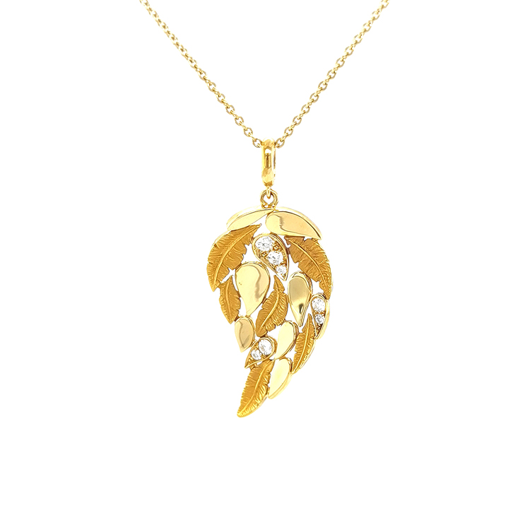 detail Zlatý Přívěsek s Diamanty Magerit Hechizo Romance