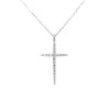 Zlatý Přívěsek Kříž s Diamanty