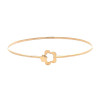 Zlatý Bangle Náramek Kytka