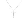 Zlatý Přívěsek Kříž s Diamanty