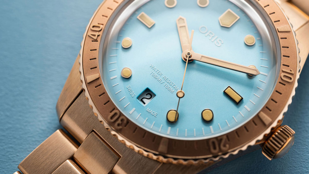 detail Oris Divers Sixty-Five 01 733 7771 3157-07 5 19 04BR