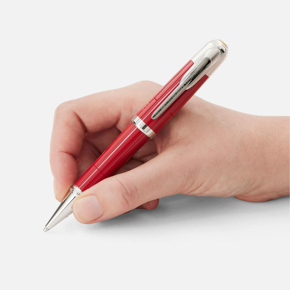 detail Montblanc Great Characters Enzo Ferrari Special Edition Ballpoint Pen 127176