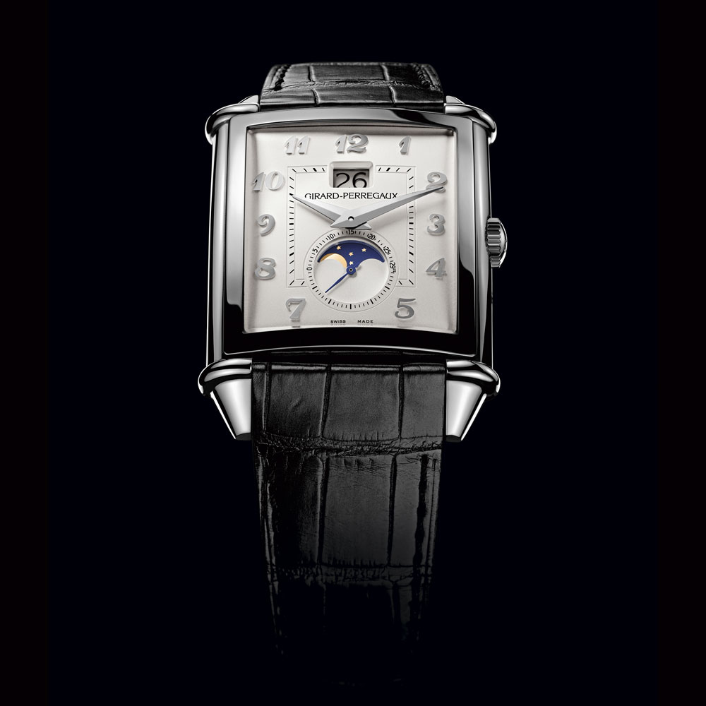 detail Girard-Perregaux Vintage 1945 XXL Lagre Date and Moon Phases 25882-11-121-BB6B
