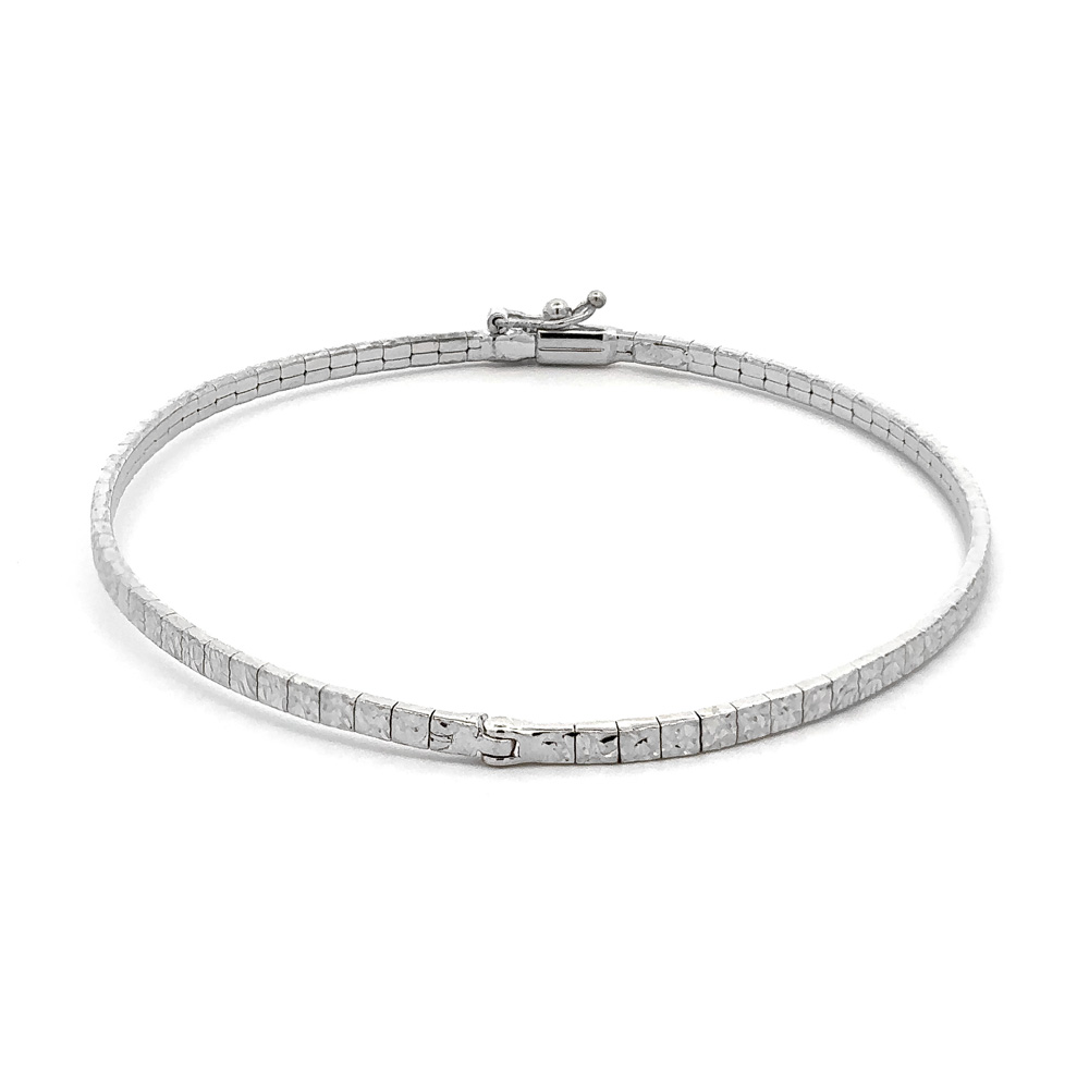 detail Bangle Náramek z Bílého Zlata