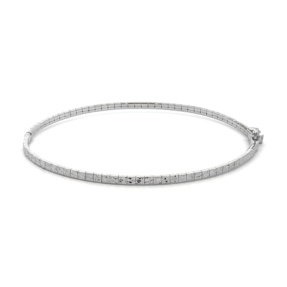 detail Bangle Náramek z Bílého Zlata