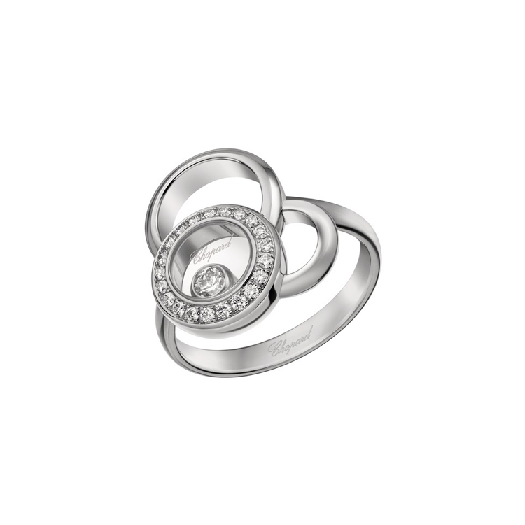 detail Zlatý Prsten Chopard Happy Diamonds 829769-1011
