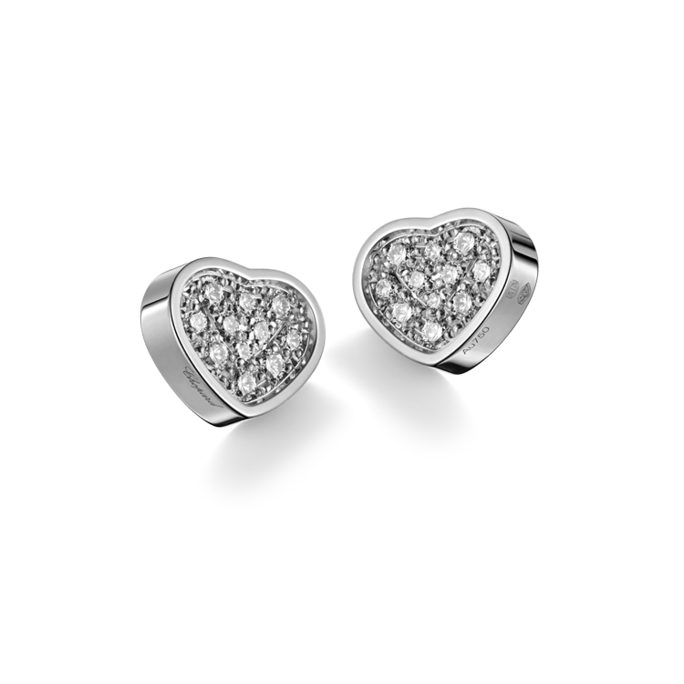 detail Zlaté Náušnice Chopard My Happy Hearts 83A086-1902