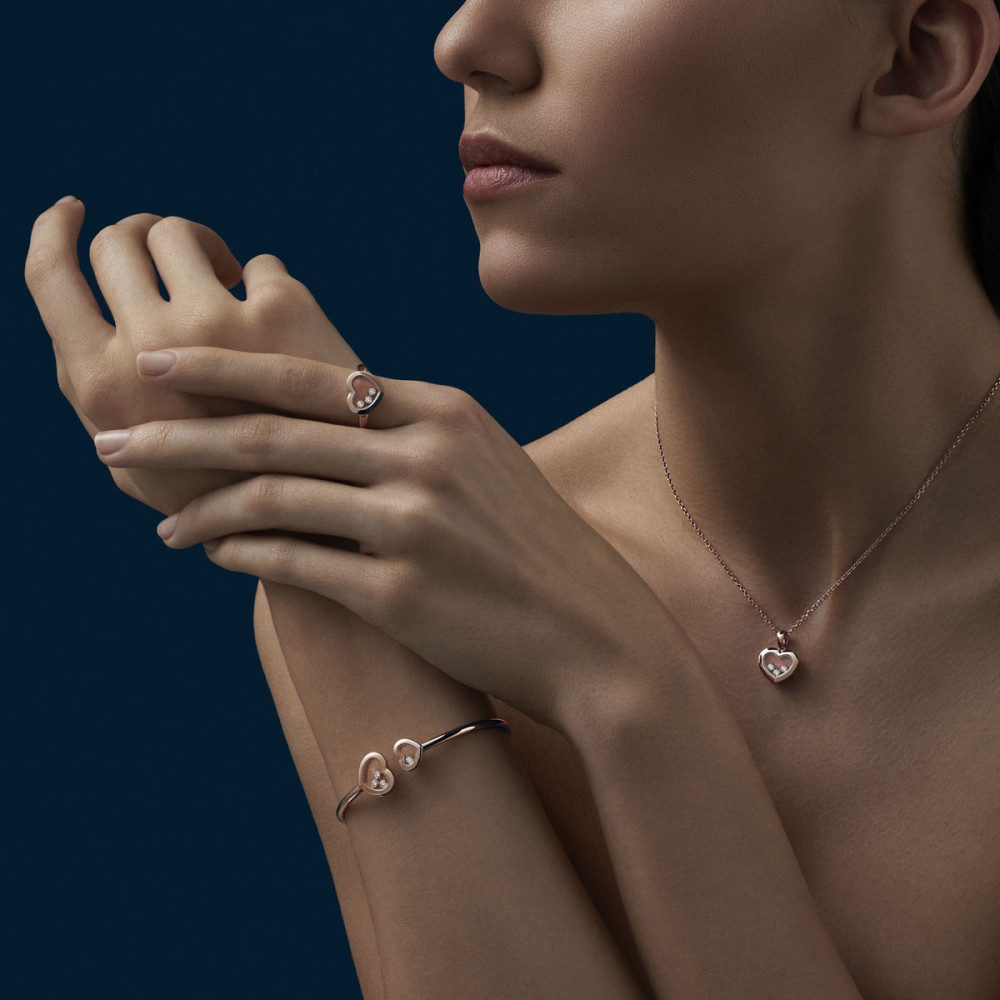 detail Zlatý Náramek Chopard Happy Diamonds 85A614-5002