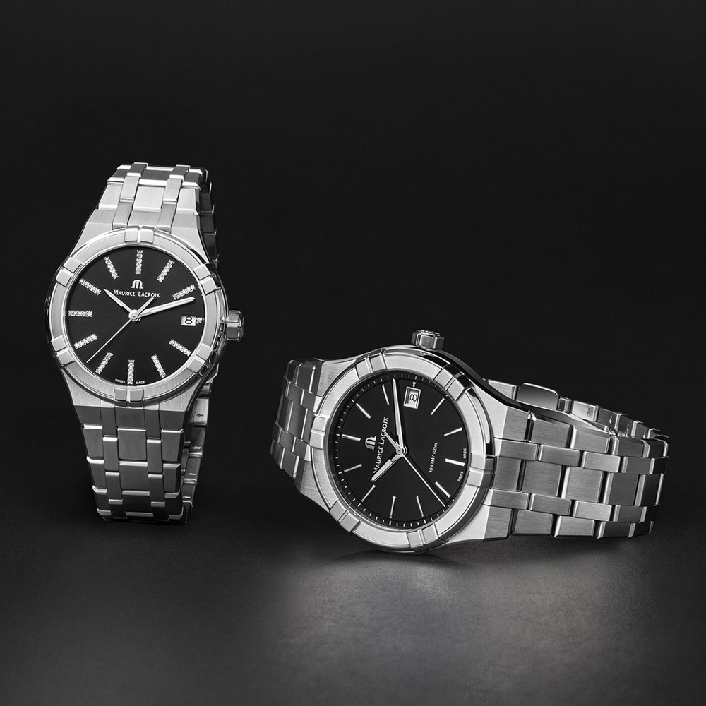 detail Maurice Lacroix Aikon Quartz Date AI1106-SS002-350-1