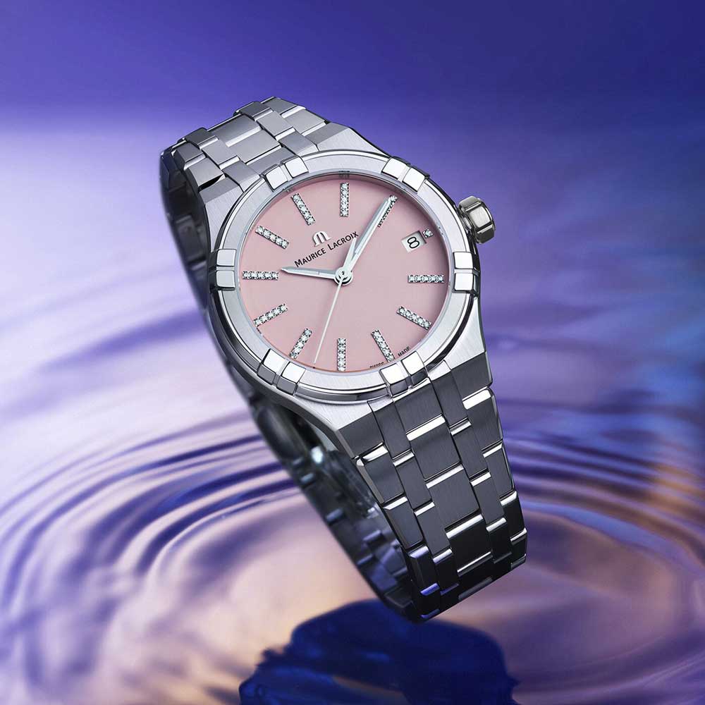 detail Maurice Lacroix Aikon Qaurtz Colours Edition AI1106-SS002-550-1