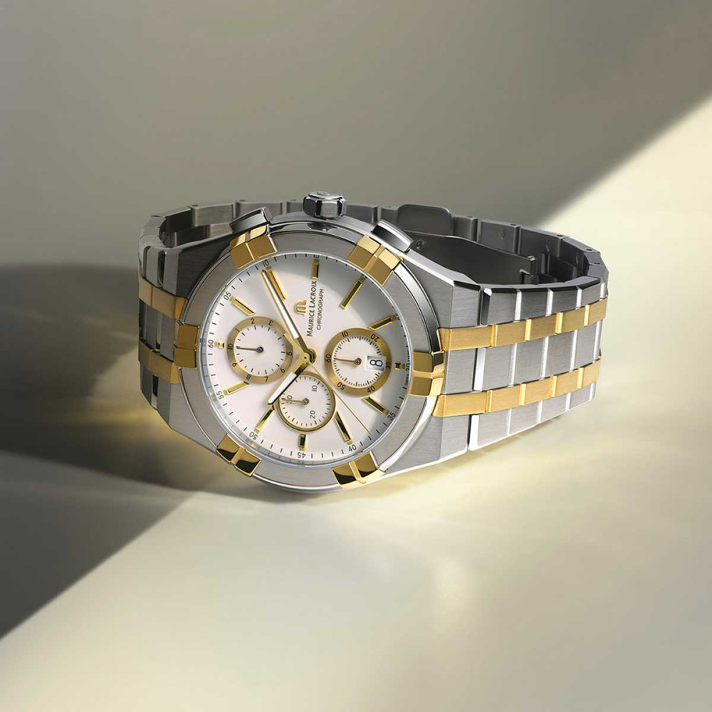 detail Maurice Lacroix Aikon Chronograph AI1118-PVY03-130-1