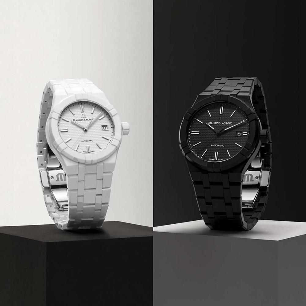 detail Maurice Lacoix Aikon Automatic Ceramic 42mm AI6008-CRM22-330-2