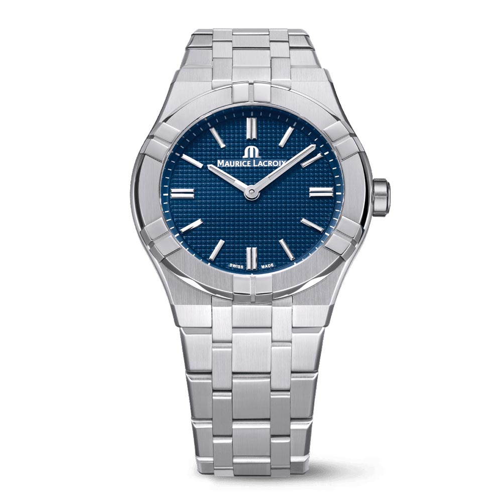 detail Maurice Lacorix Aikon Manual 39mm Collectors Edition AI7007-SS00E-430-C