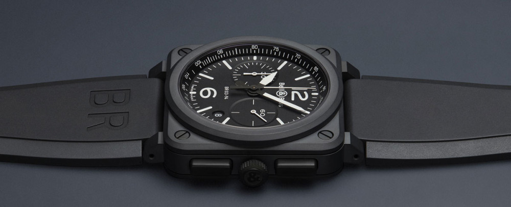 detail Bell & Ross Black Matte BR0394-BL-CE