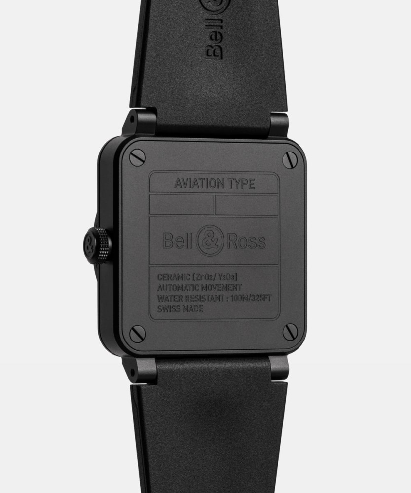 detail Bell & Ross BR-03 Skeleton Lum Ceramic BR03A-LM-SKCE/SRB