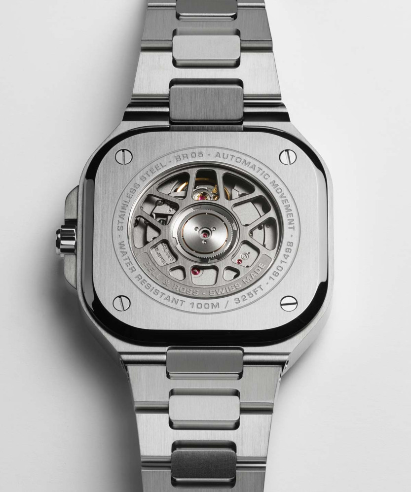 detail Bell & Ross BR 05 GMT White BR05G-SI-ST/SST