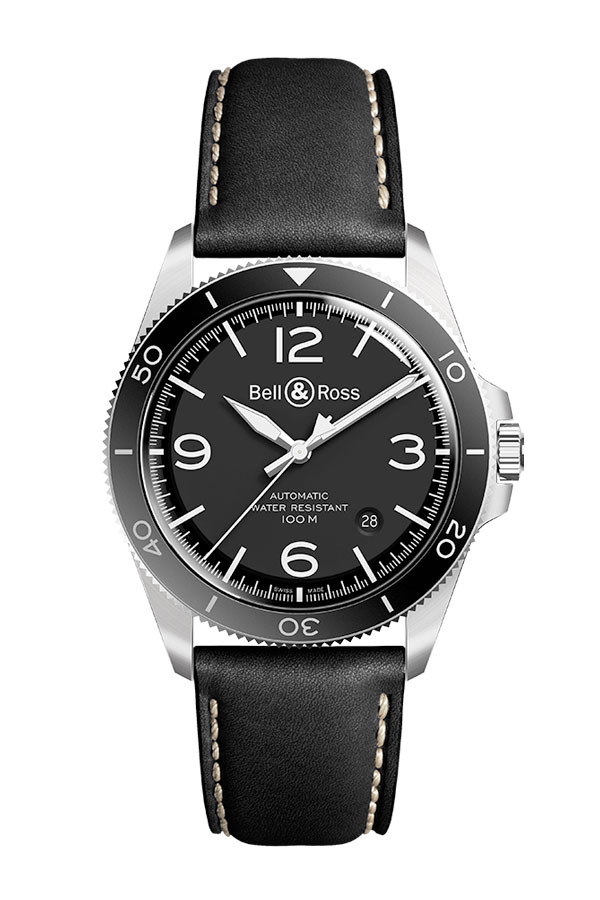 detail Bell & Ross BR V2-92 Black Steel BRV292-BL-ST/SCA