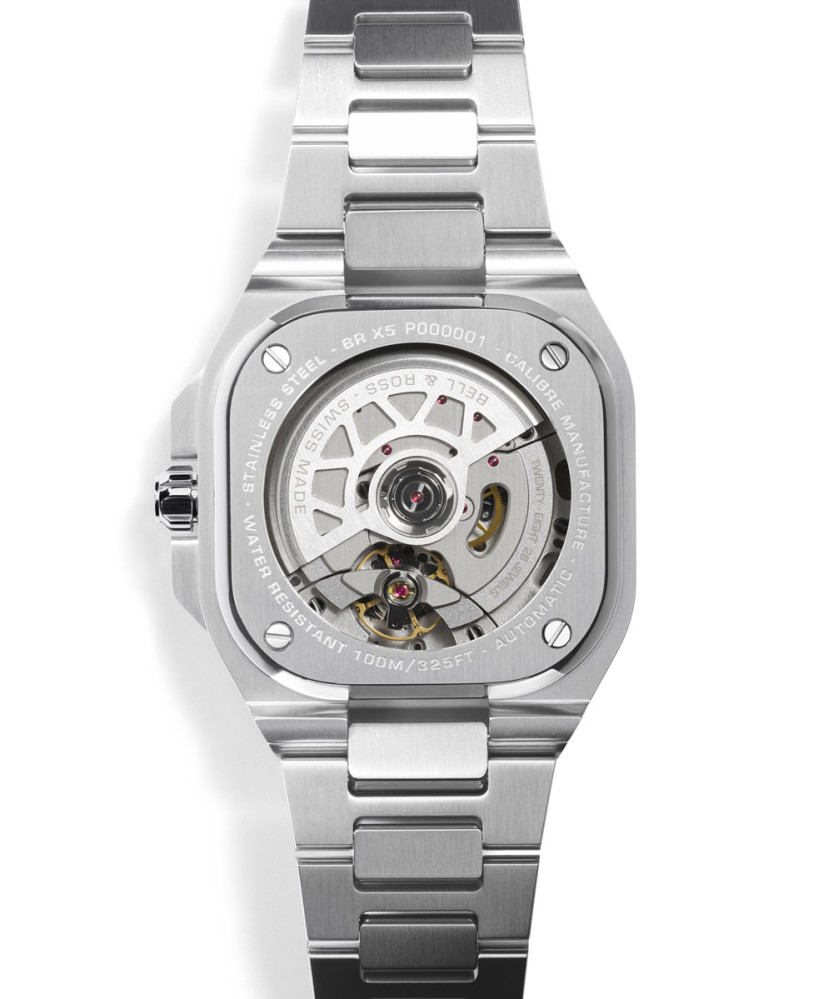 detail Bell & Ross BR-X5 Ice Blue Steel BRX5R-IB-ST/SRB