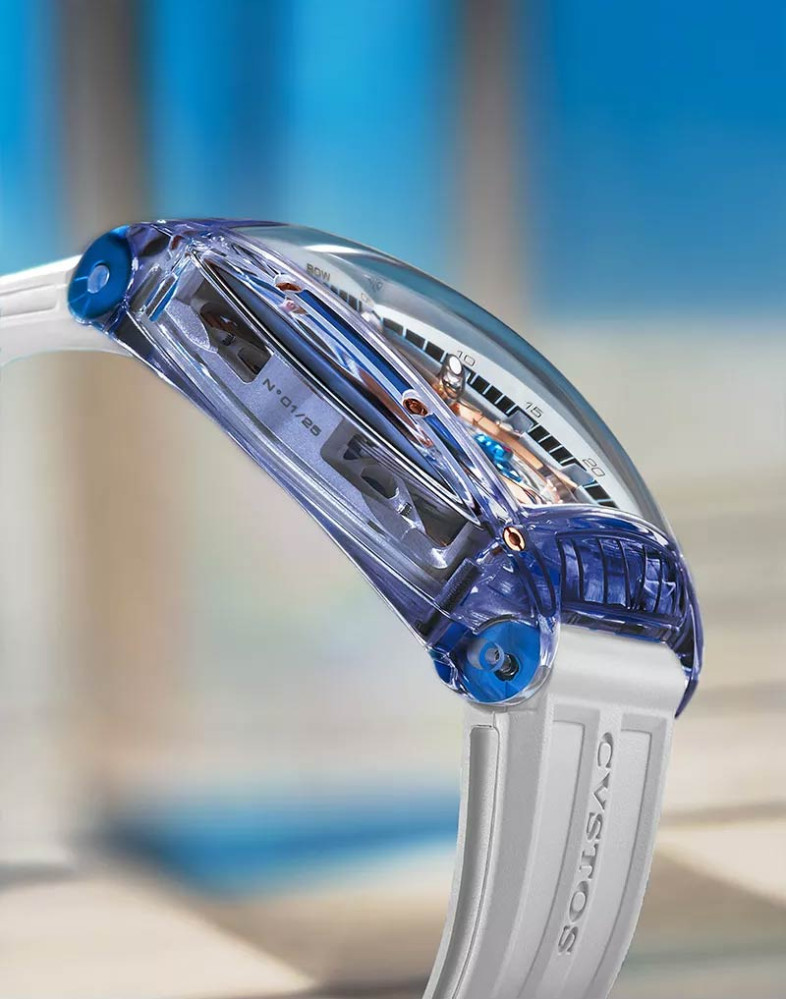 detail CVSTOS Sealiner PS Blue Sapphire Black Dial C00103.4182001