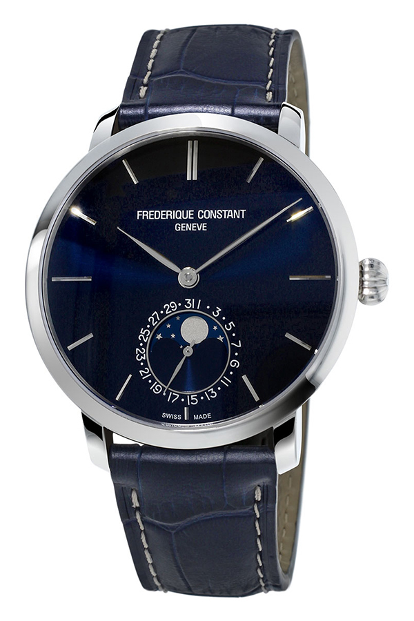 detail Frederique Constant Slimline Moonphase Manufacture FC-705N4S6