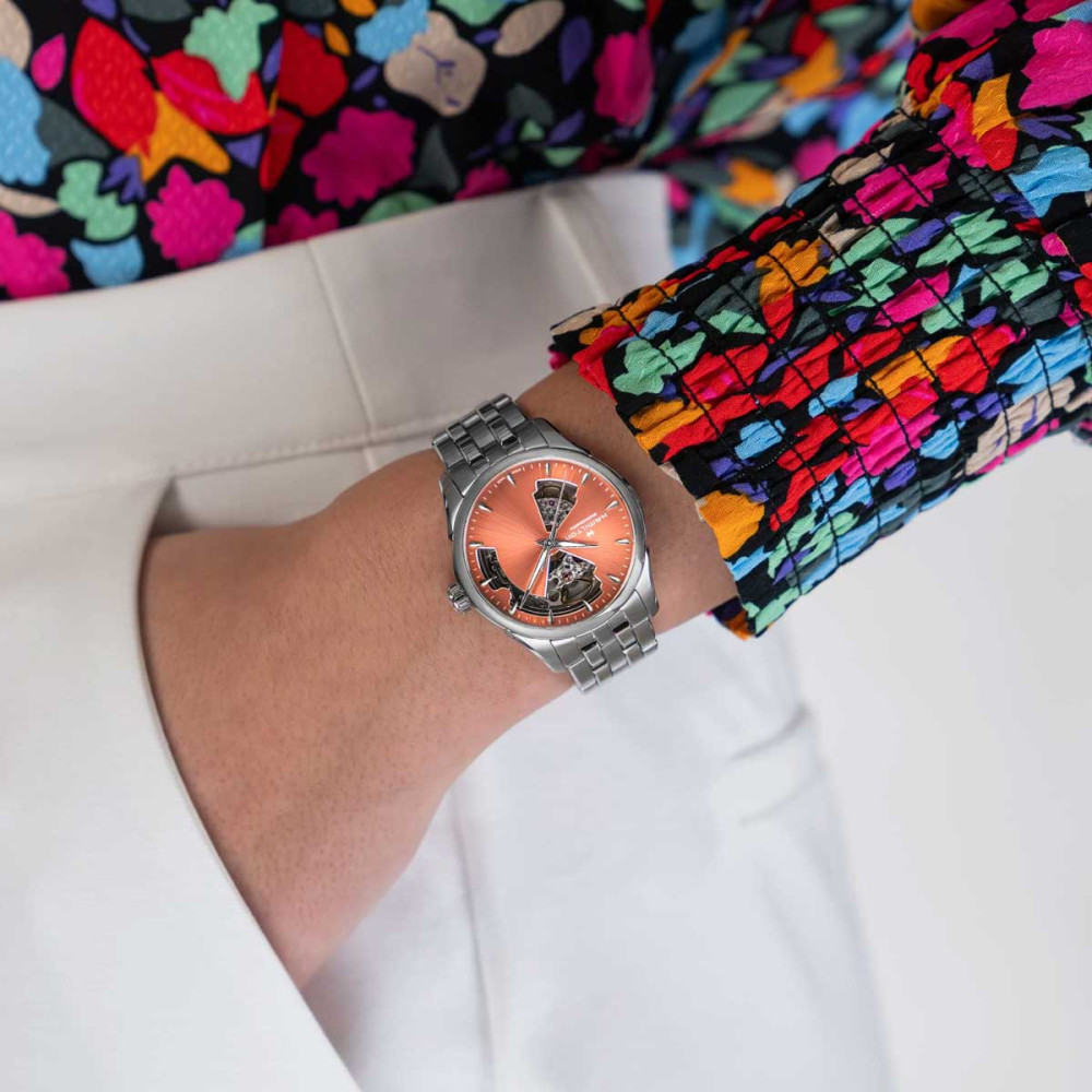 detail Hamilton Jazzmaster Open Heart Lady Auto H32215100