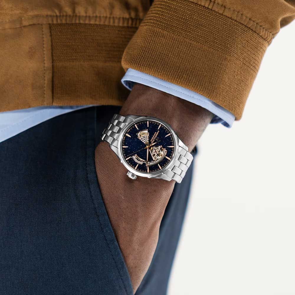 detail Hamilton Jazzmaster Open Heart Auto 42mm H32705140