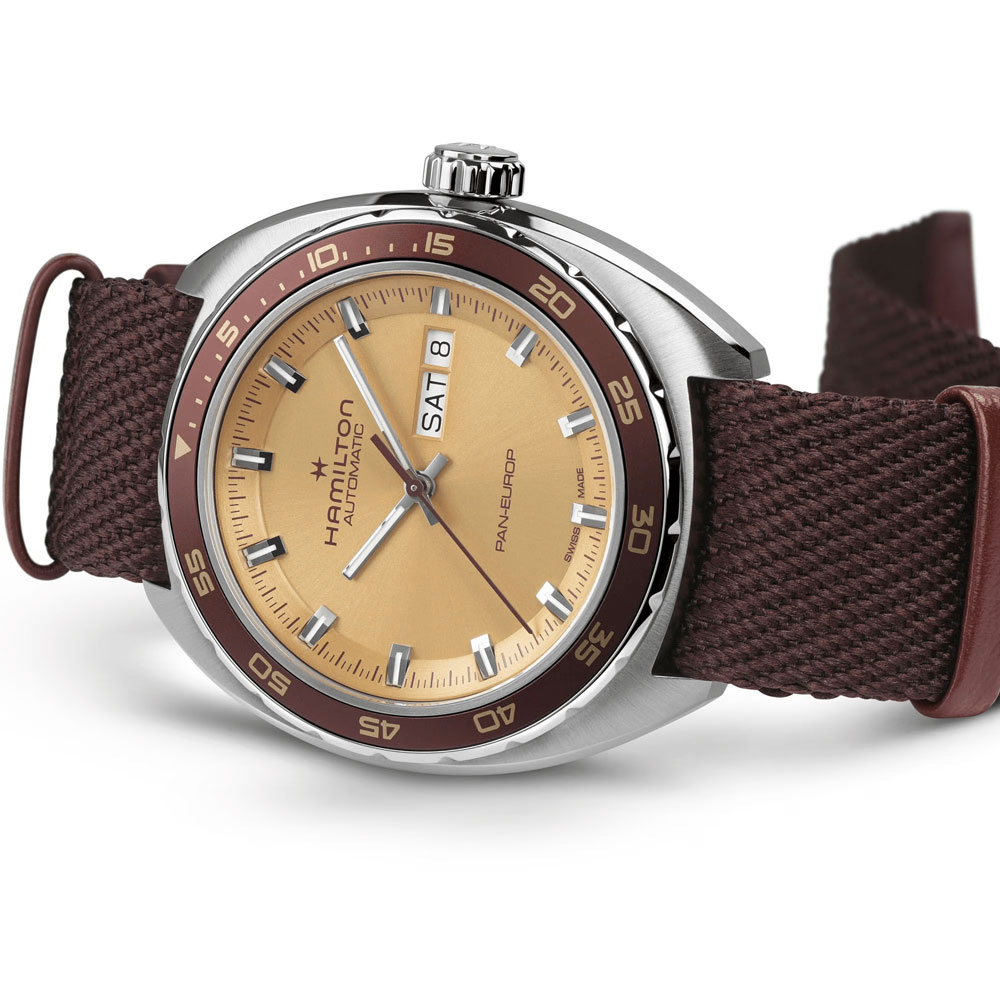 detail Hamilton American Classic Pan Europ Day Date Auto H35435820