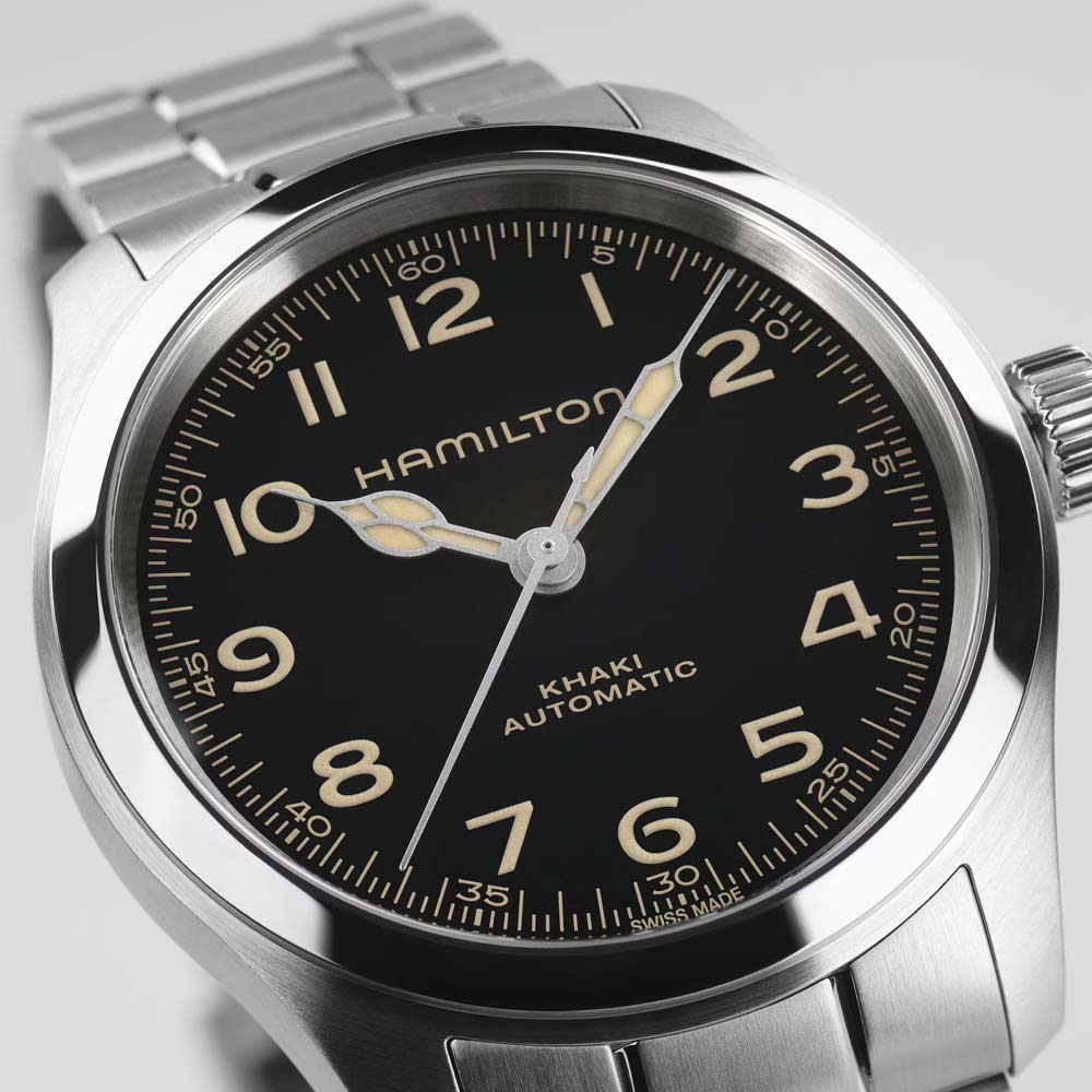 detail Hamilton Khaki Field Murph 38mm H70405130