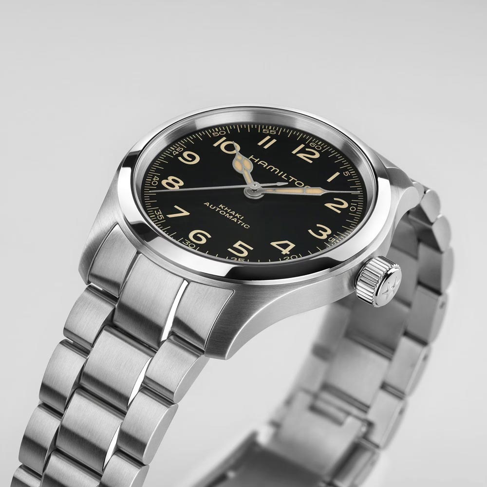 detail Hamilton Khaki Field Murph 38mm H70405130