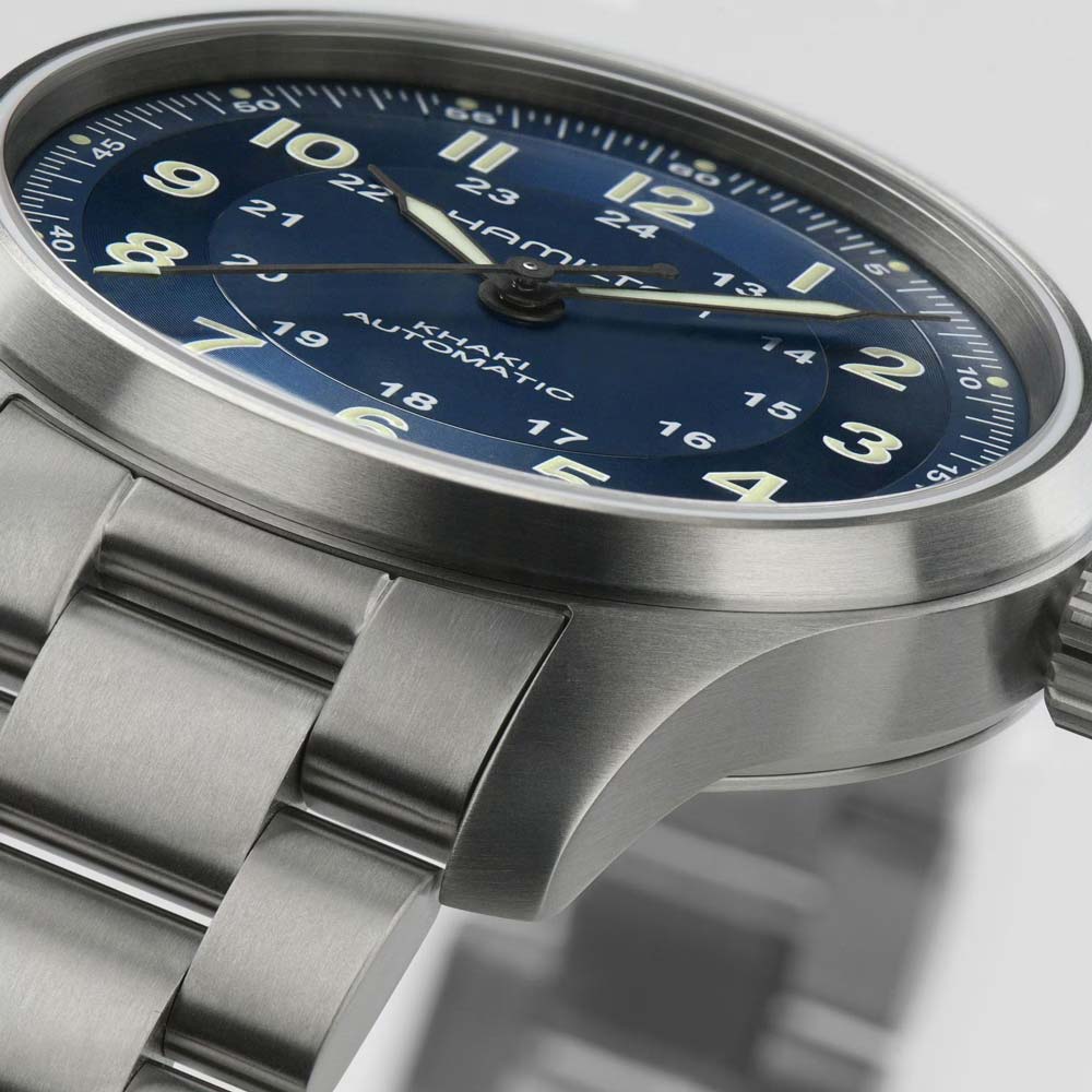detail Hamilton Khaki Field Titanium Auto H70545140
