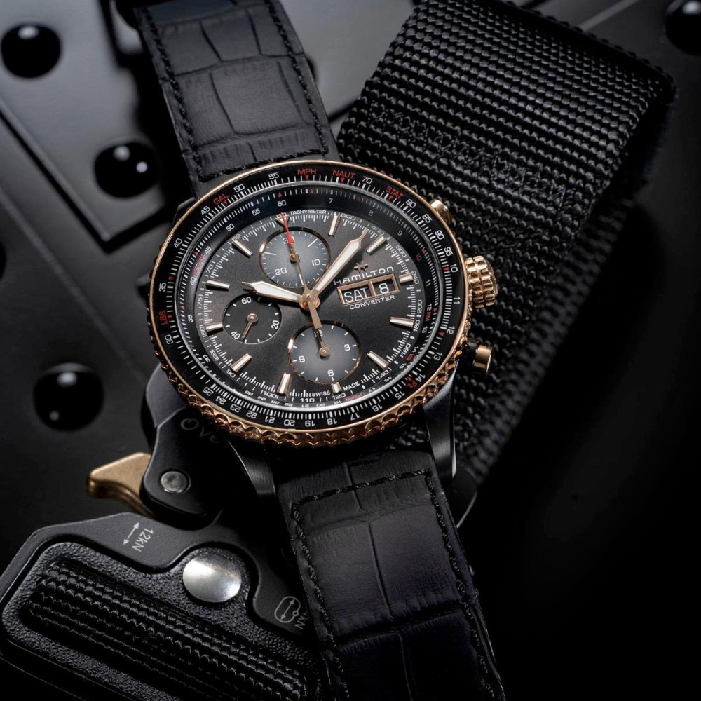 detail Hamilton Khaki Aviation Converter Auto Chrono H76736730