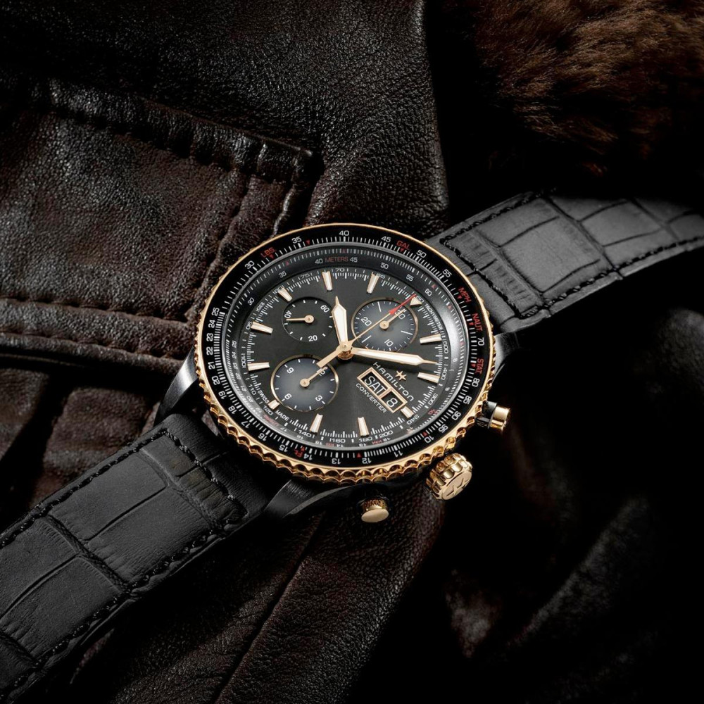 detail Hamilton Khaki Aviation Converter Auto Chrono H76736730