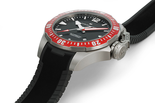 detail Hamilton Khaki Navy Frogman Titanium Automatic H77805335