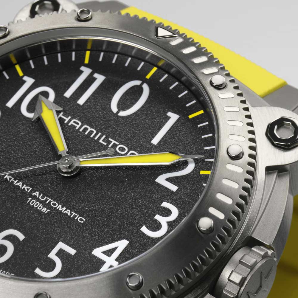 detail Hamilton Khaki Navy BeLOWZERO Auto Titanium H78535380