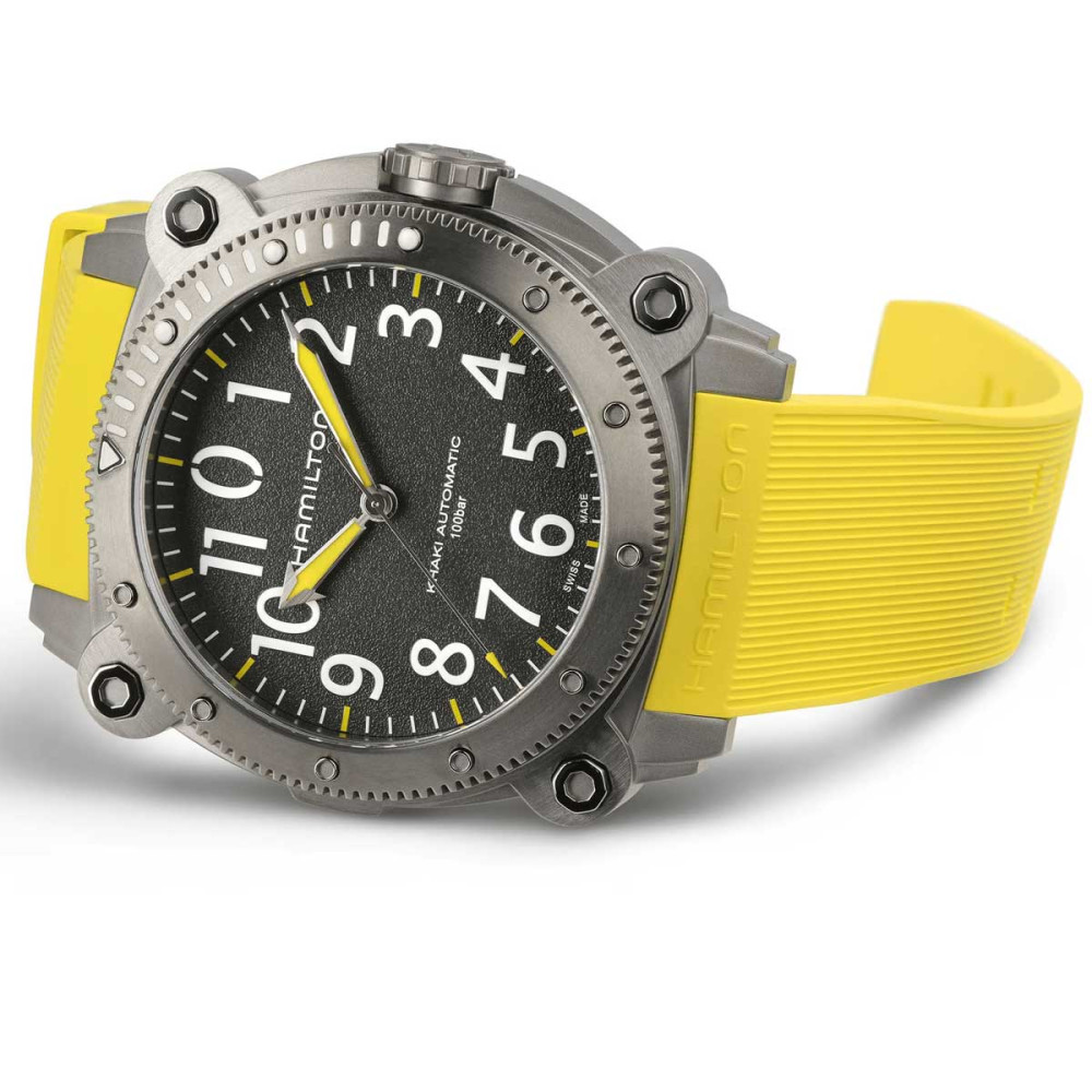 detail Hamilton Khaki Navy BeLOWZERO Auto Titanium H78535380