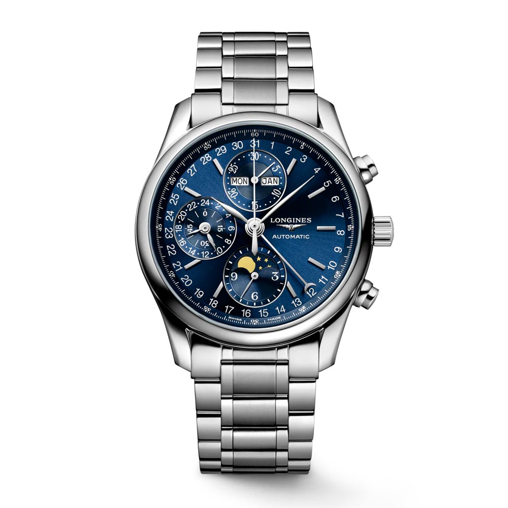 detail Longines Master Collection Chrono Moonphase L2.673.4.92.6