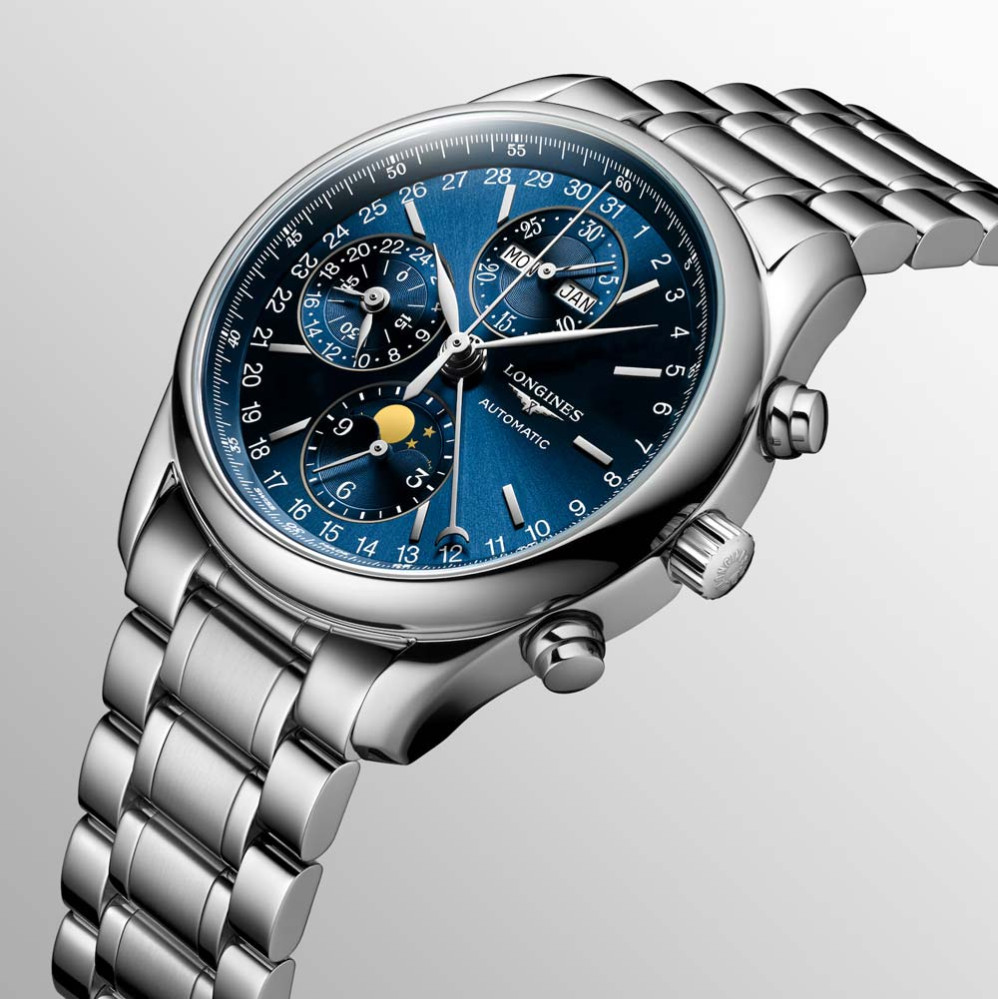 detail Longines Master Collection Chrono Moonphase L2.673.4.92.6