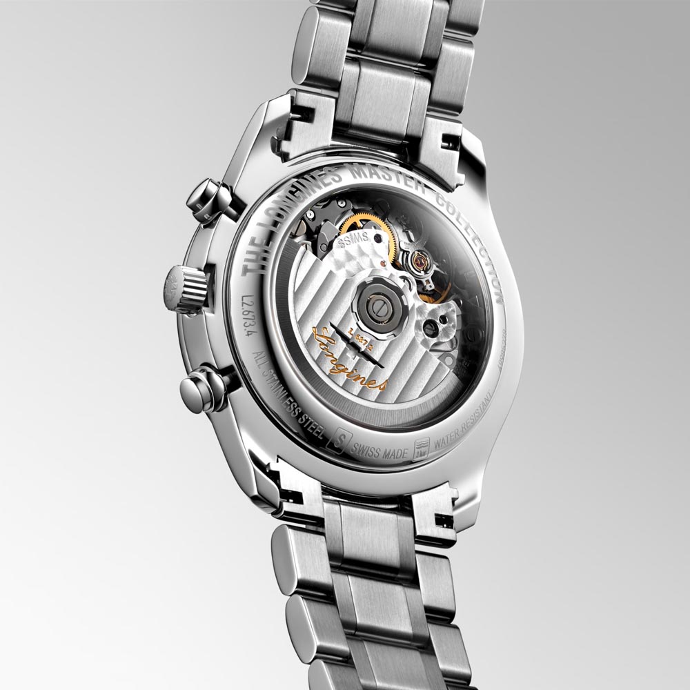 detail Longines Master Collection Chrono Moonphase L2.673.4.92.6