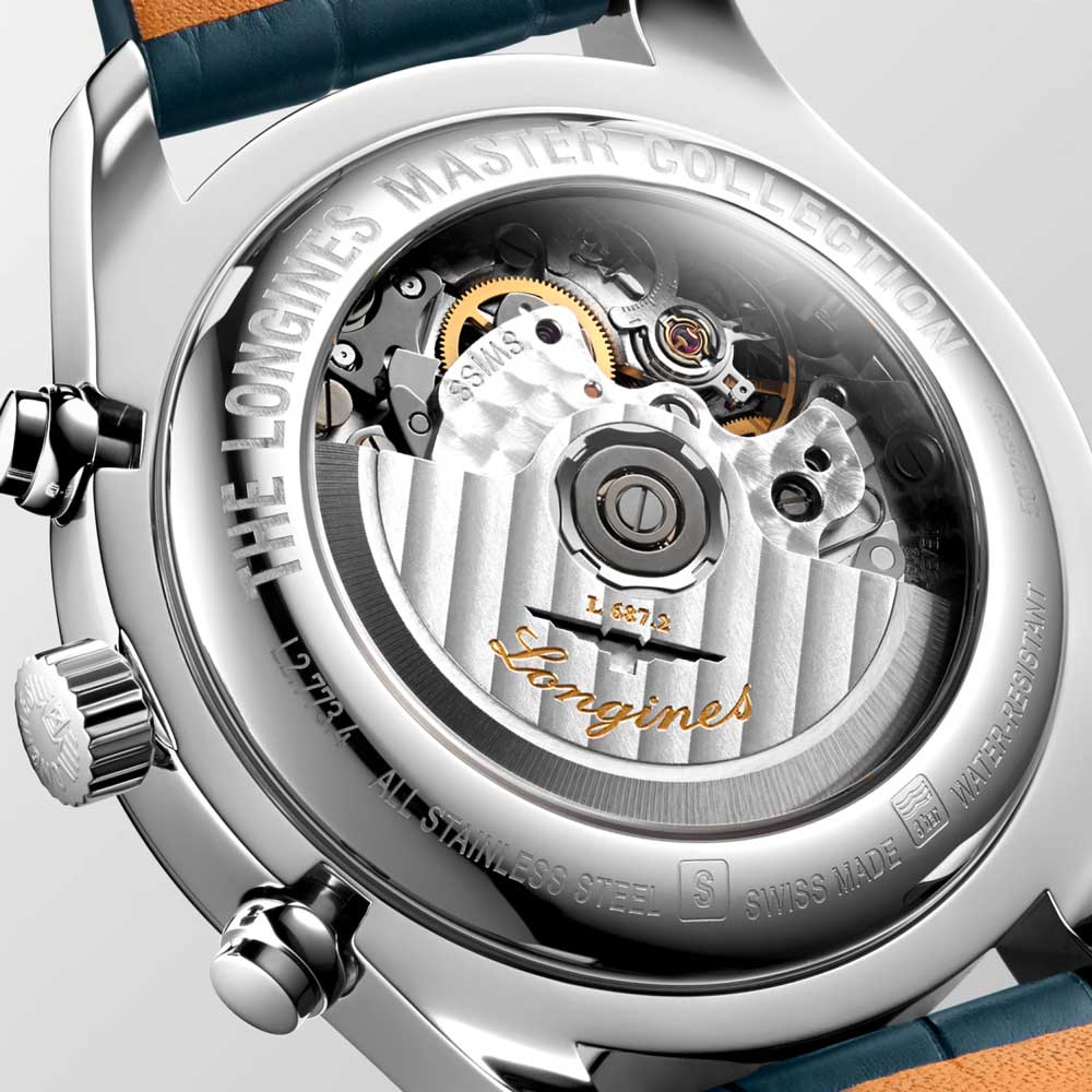 detail Longines Master Collection Chrono Moonphase L2.773.4.92.0