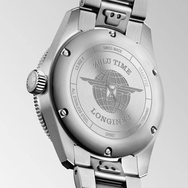 detail Longines Spirit Zulu Time L3.802.4.53.6