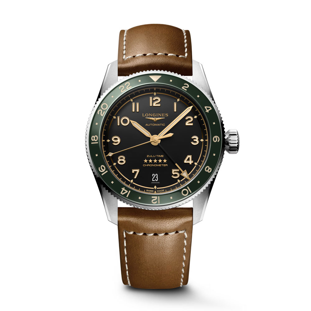 detail Longines Spirit Zulu Time L3.802.4.63.2
