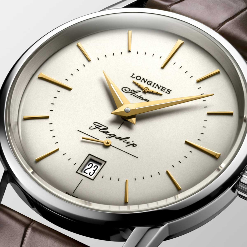 detail Longines Flagship Heritage L4.795.4.78.2