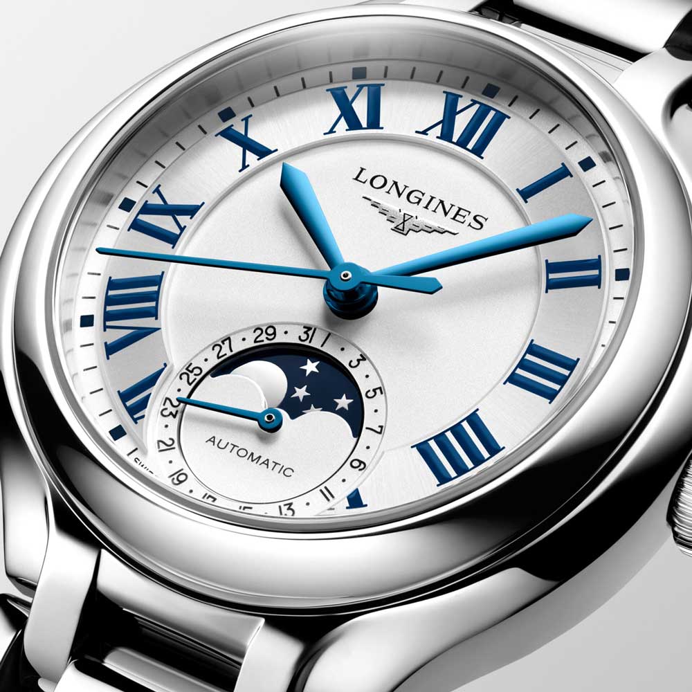 detail Longines PrimaLuna Moonphase L8.126.4.71.6