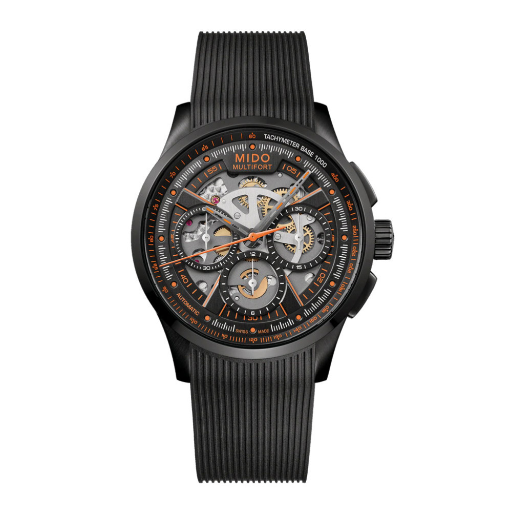 detail Mido Multifort Skeleton Chronograph M038.662.37.050.00