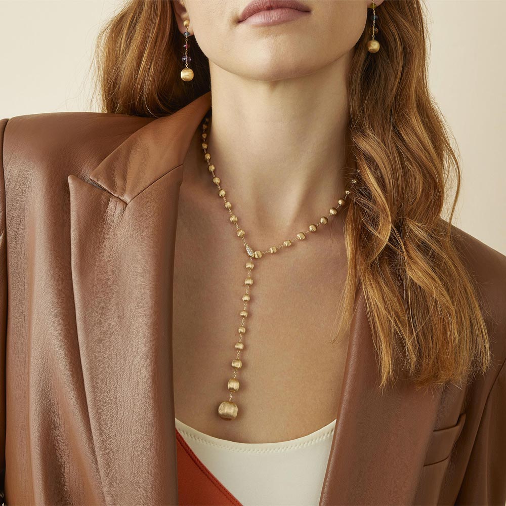 detail Zlaté Náušnice Marco Bicego Africa OB1625 MIX02 Y